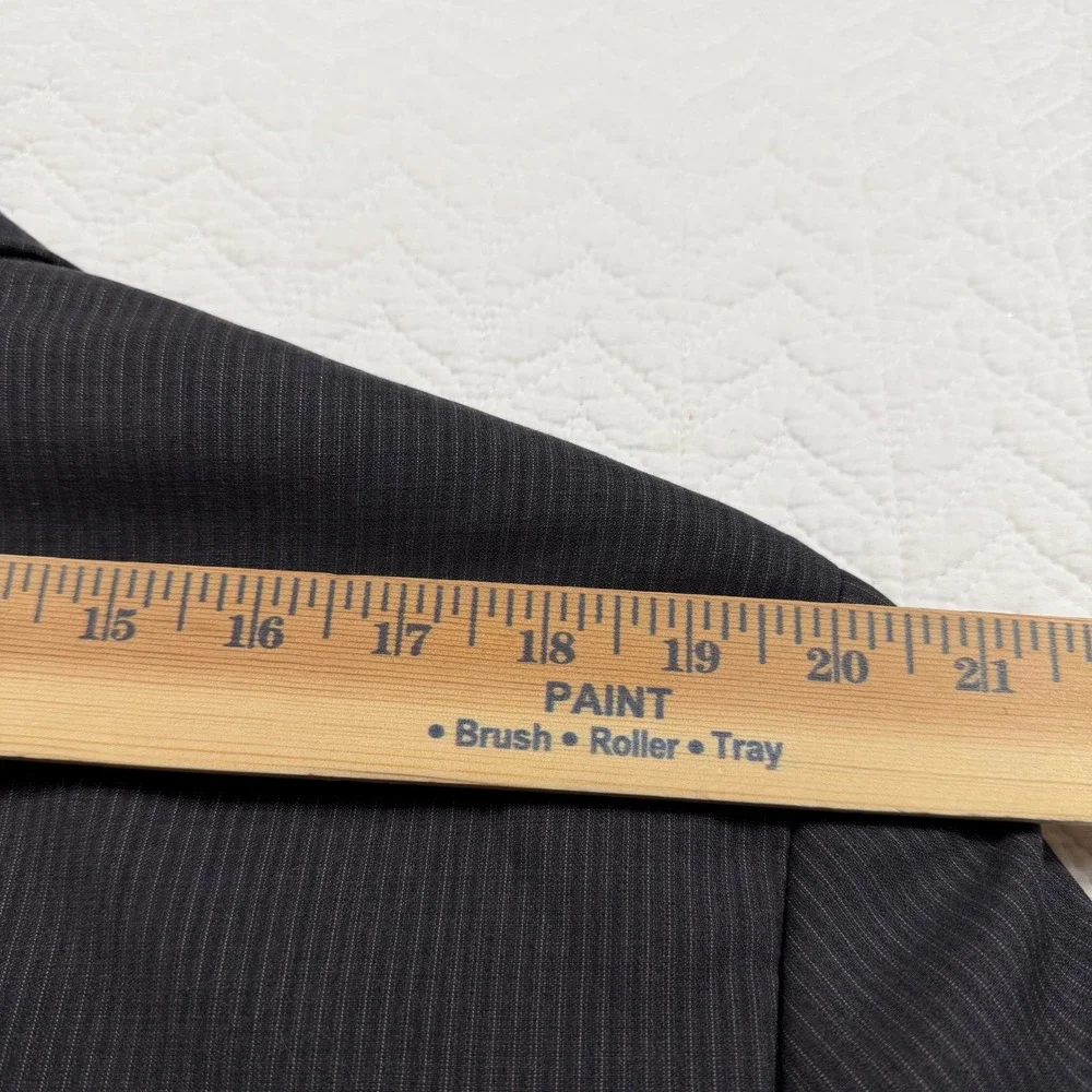 Ralph Ralph Lauren Mens Pinstripe 100% Wool Suit‎ Jacket Blazer 44L NWOT
